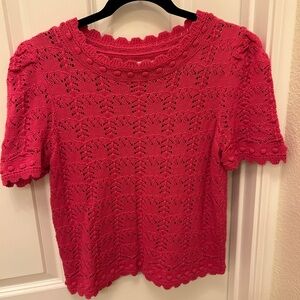 Anthropologie short sleeve sweater